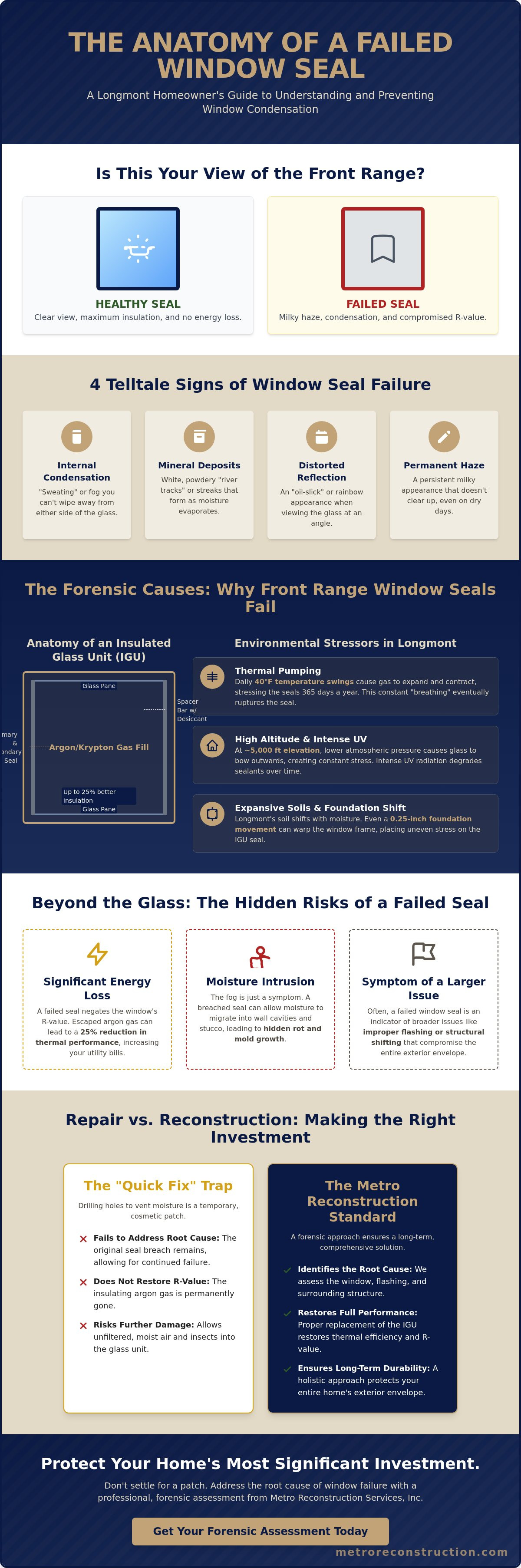 Expert Window Seal Failure Repair in Longmont: A Forensic Approach to Home Preservation