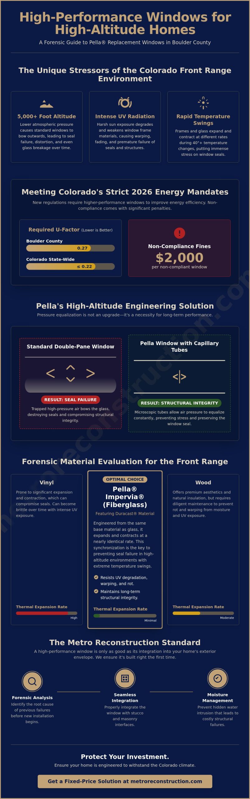 Pella Replacement Windows in Boulder County: A Forensic Guide to High-Performance Selection