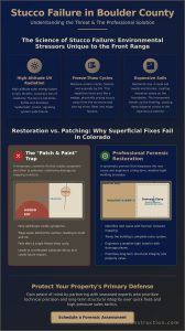 Stucco Restoration in Boulder County: A Forensic Approach to Exterior Preservation