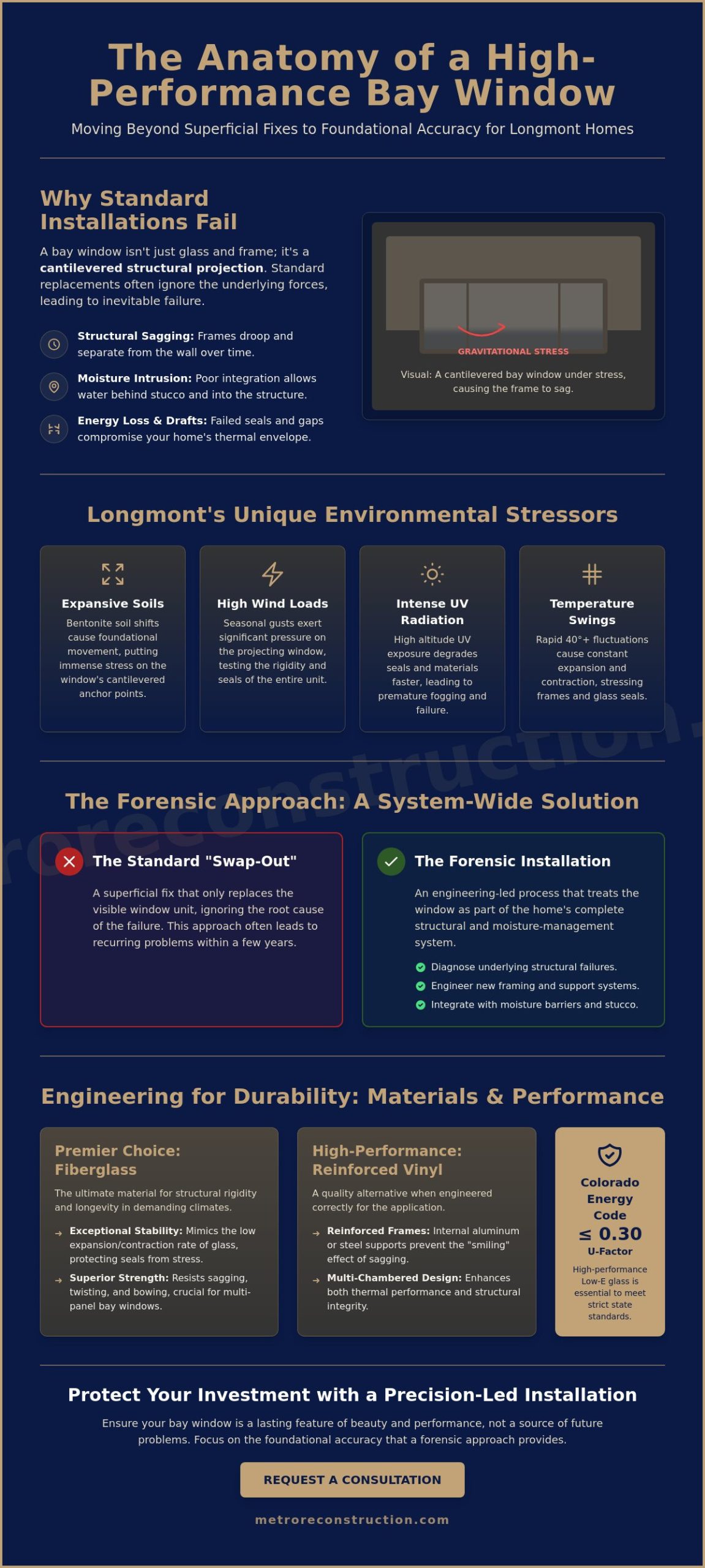 Structural Bay Window Replacement in Longmont: A Forensic Approach to Installation