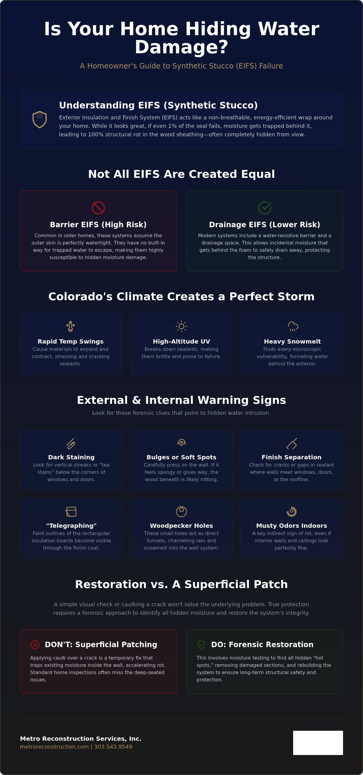 Detect EIFS Water Damage: A Guide for Denver Homeowners