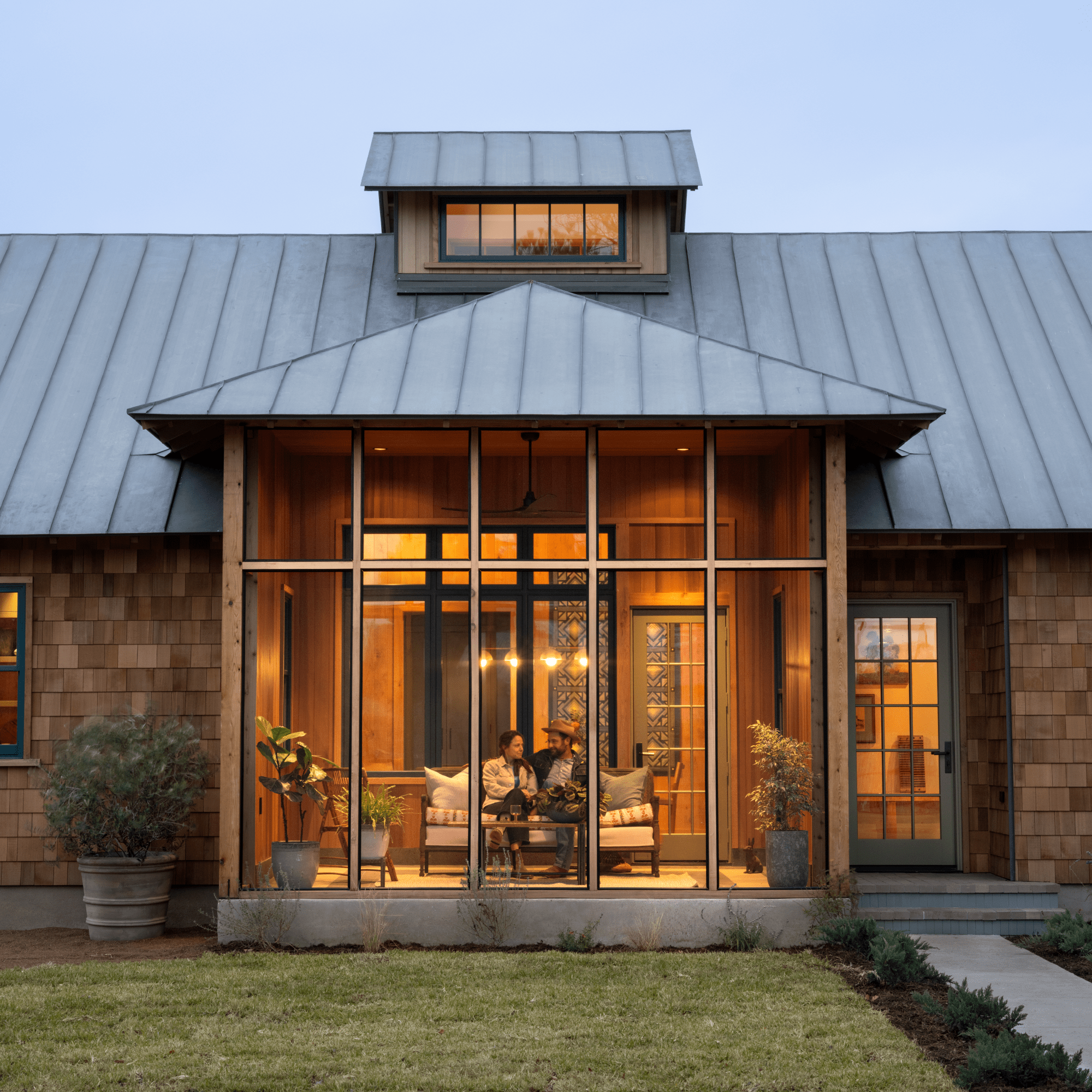 Pella windows installed on custom traditional residence