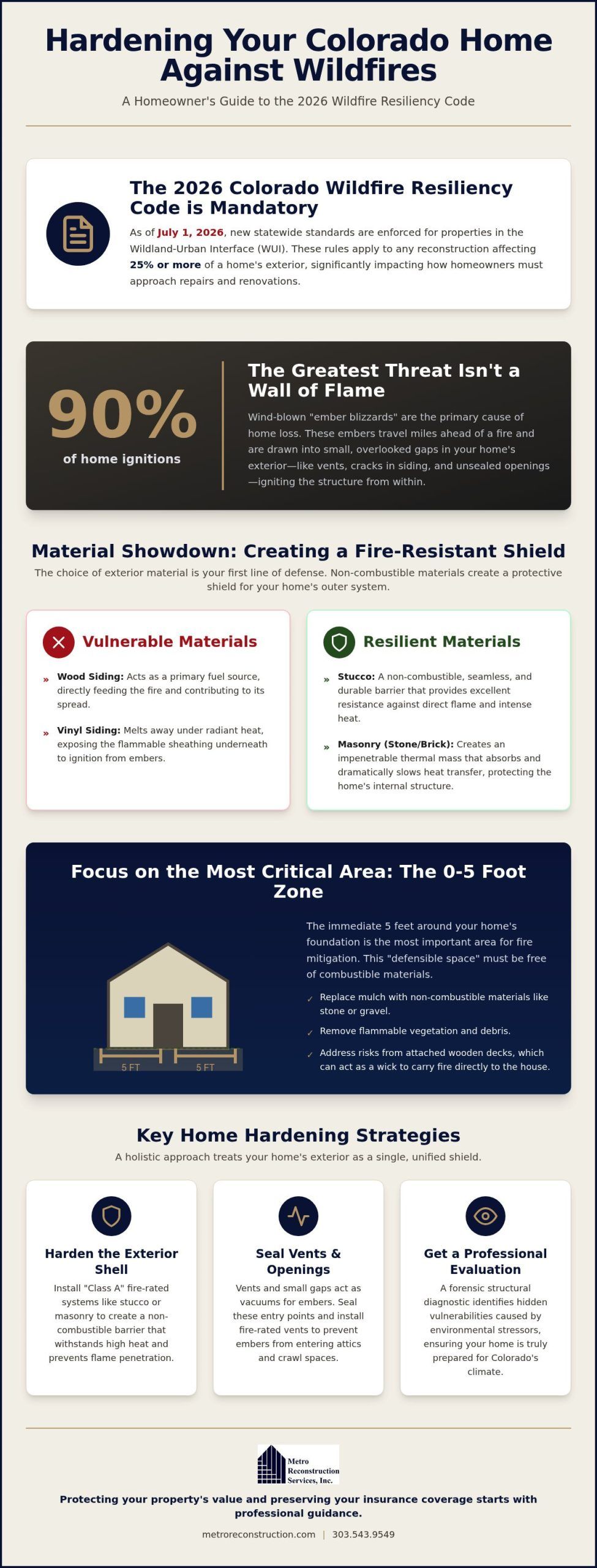 Wildfire Prevention Construction: A 2026 Guide to Home Hardening in Colorado