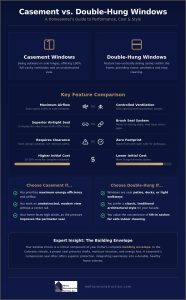A 2026 Comparison of Casement vs Double Hung Windows for Homeowners