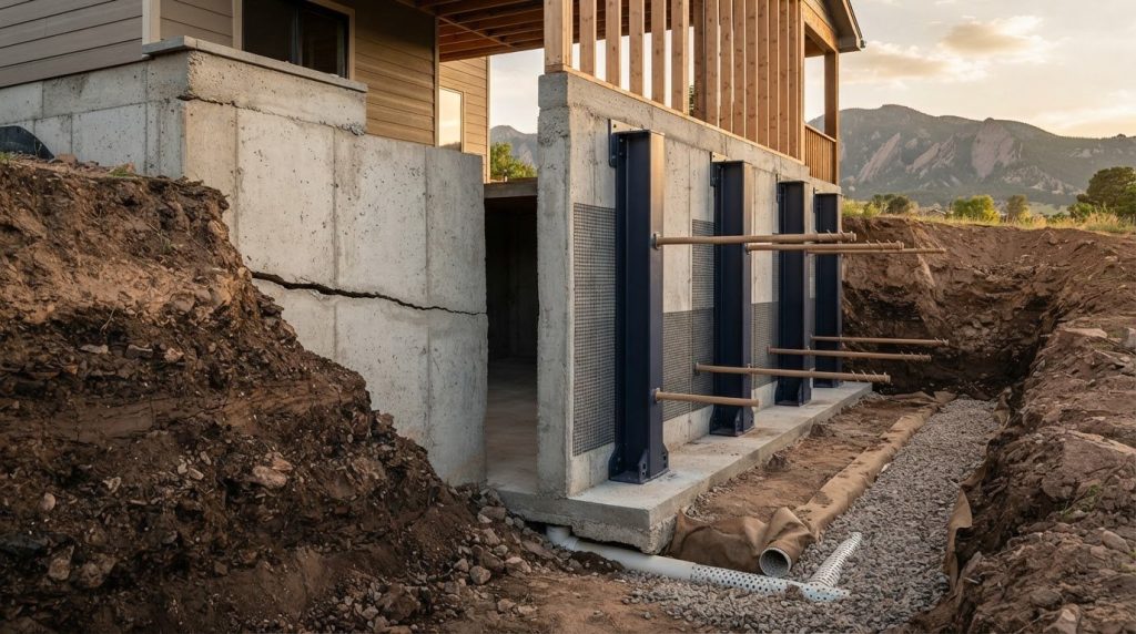 Basement Wall Stabilization in Boulder: Structural Solutions for Expansive Soil