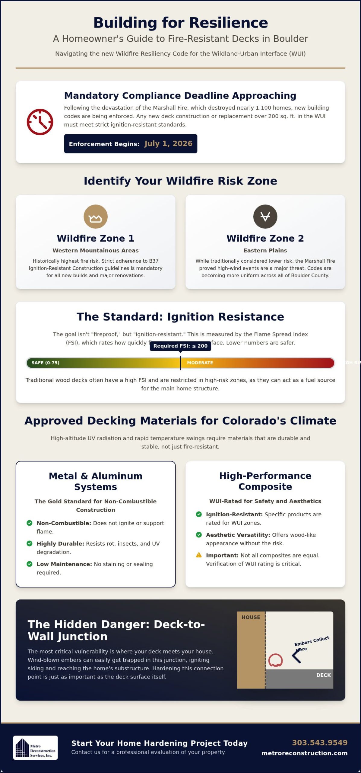Fire Resistant Decking in Boulder: A Comprehensive Guide to Ignition-Resistant Construction