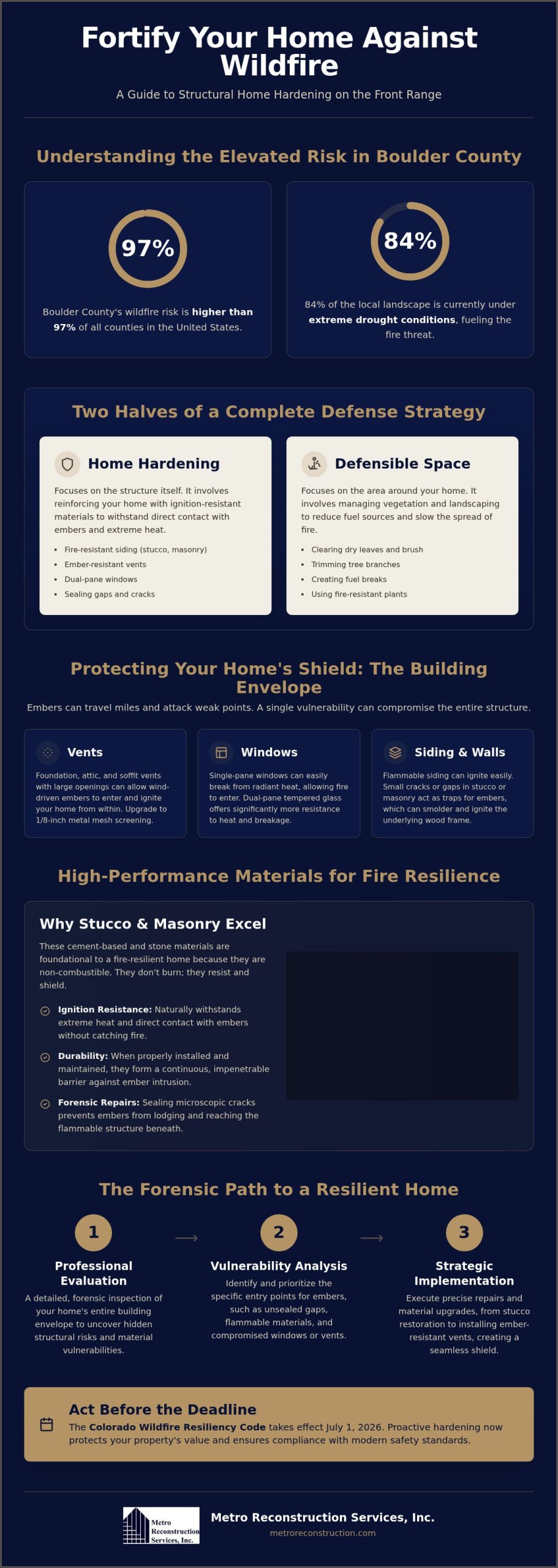 Professional Home Hardening Services in Boulder: Protecting Your Property from Wildfire