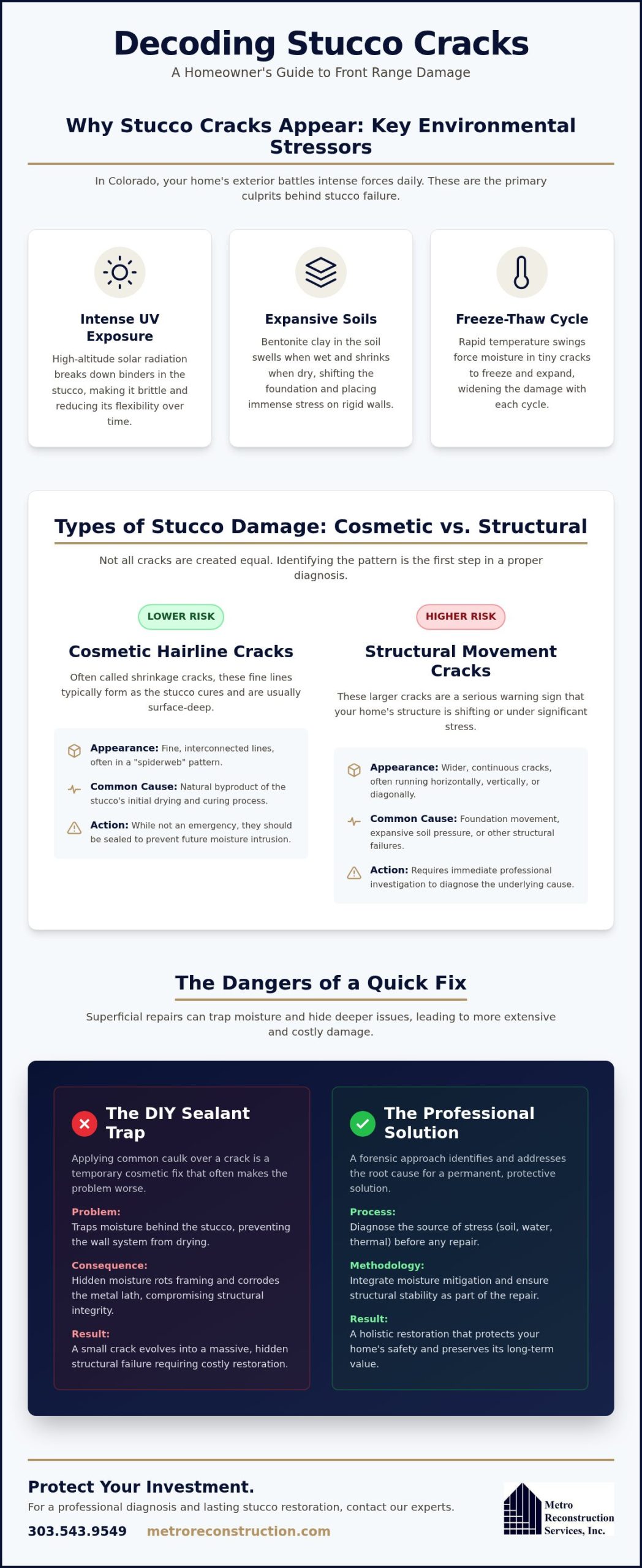 Stucco Crack Repair: A Forensic Approach to Colorado Home Preservation