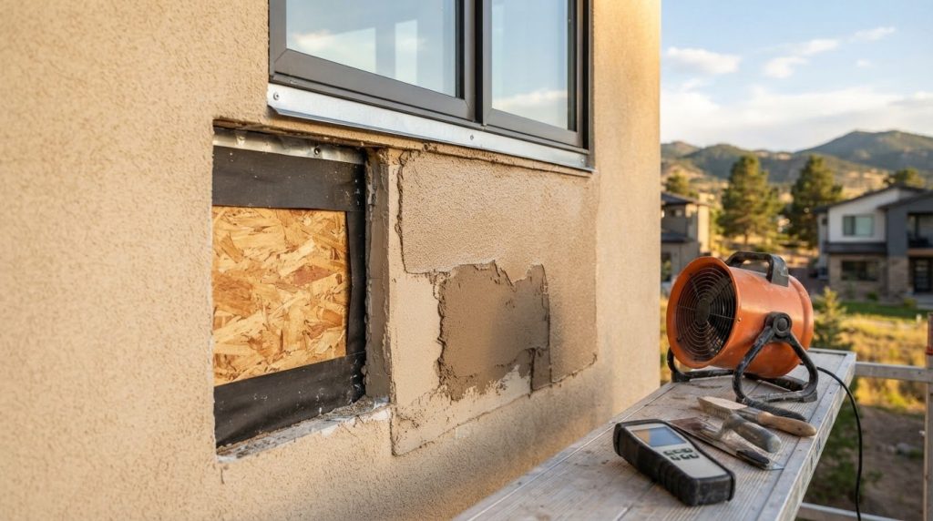 How to Repair Stucco Water Damage, from Drying to Patching