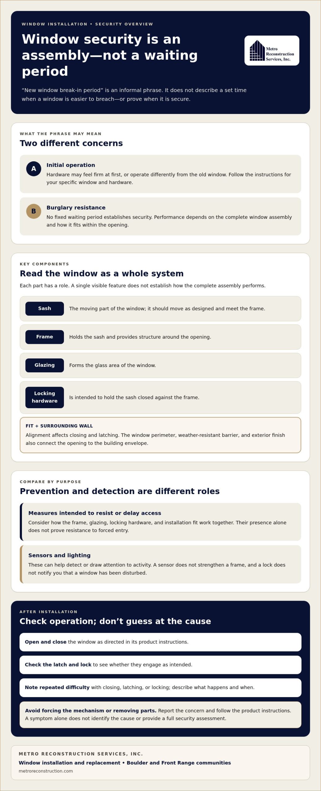 New Window Break-In Period: What Homeowners Should Know